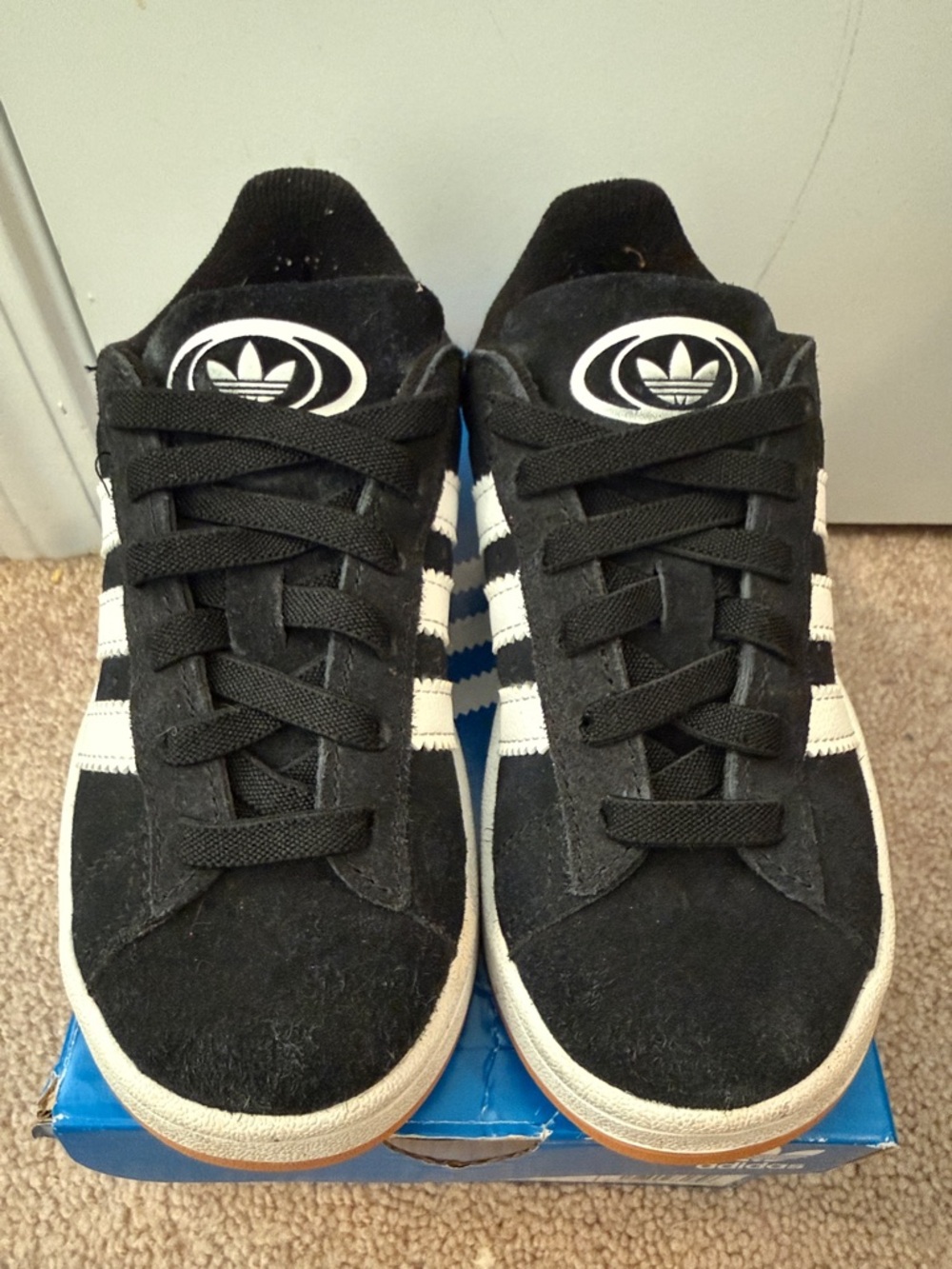 Adidas Campus 00s Kid’s Black Sneakers with White Stripes